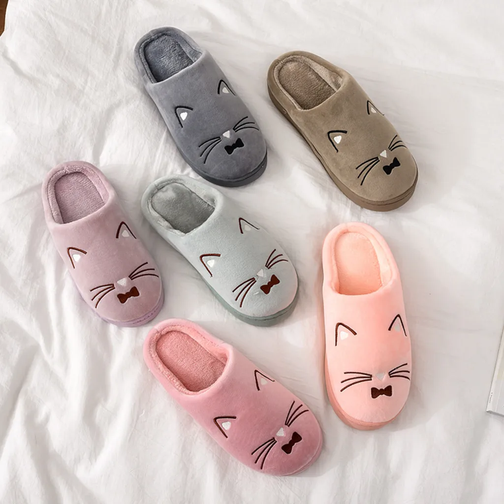

Women Winter Home Slippers Cartoon Mouse Cute Shoes Soft Warm House Slippers Indoor Bedroom Lovers Couples Family Slipper