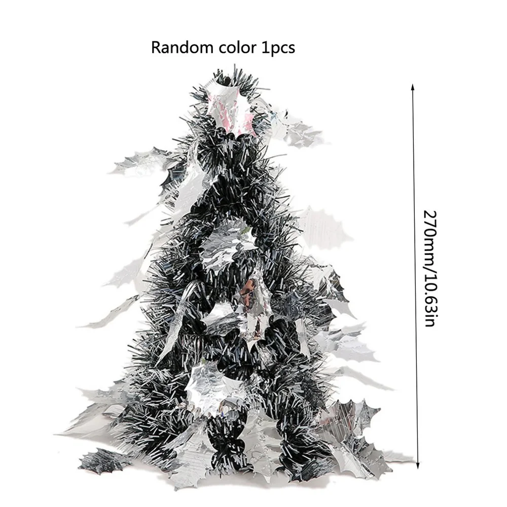 leaves Креативное мини-украшение для рождественской елки, Рождественская елка для отеля, Рождественское украшение, яркие звезды, блестки - Цвет: leaves