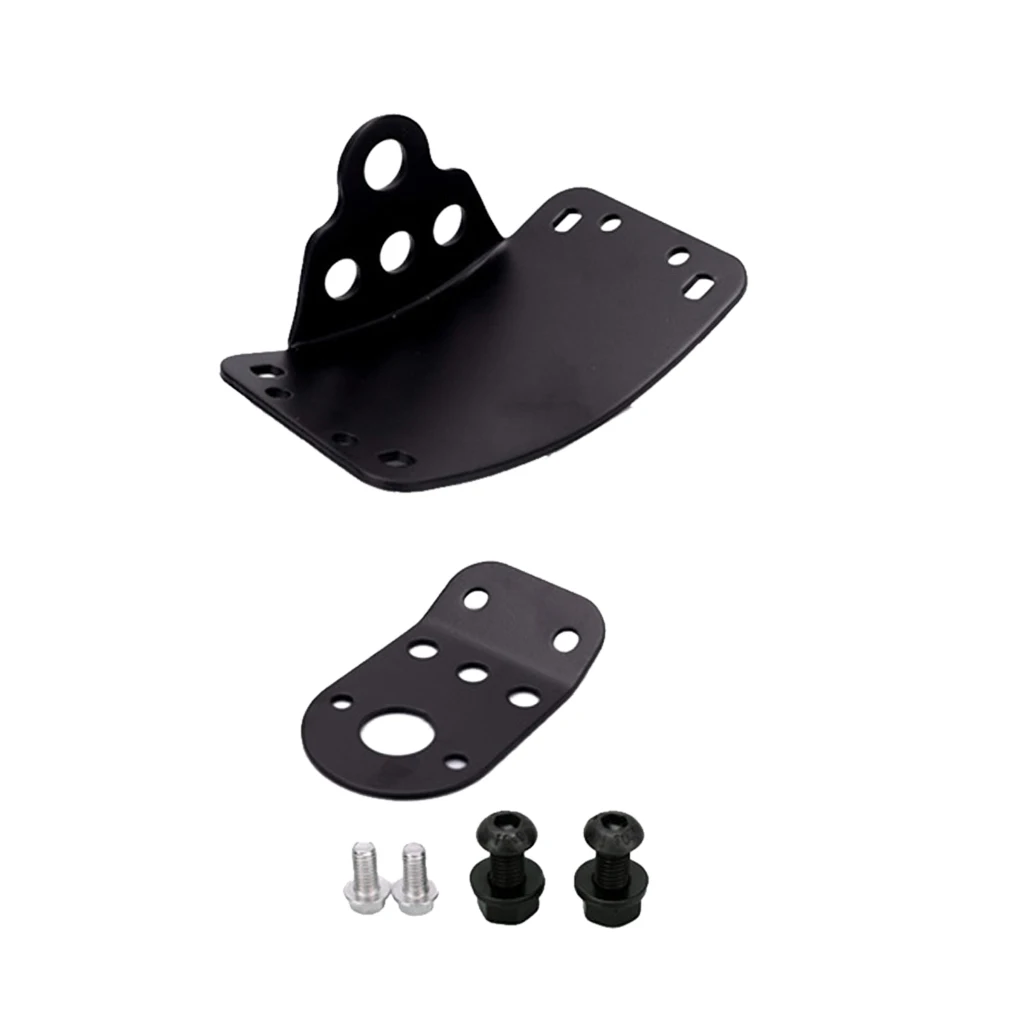 Side Mount License Plate Number Lamps Bracket Kit Holder For Harley Chopper