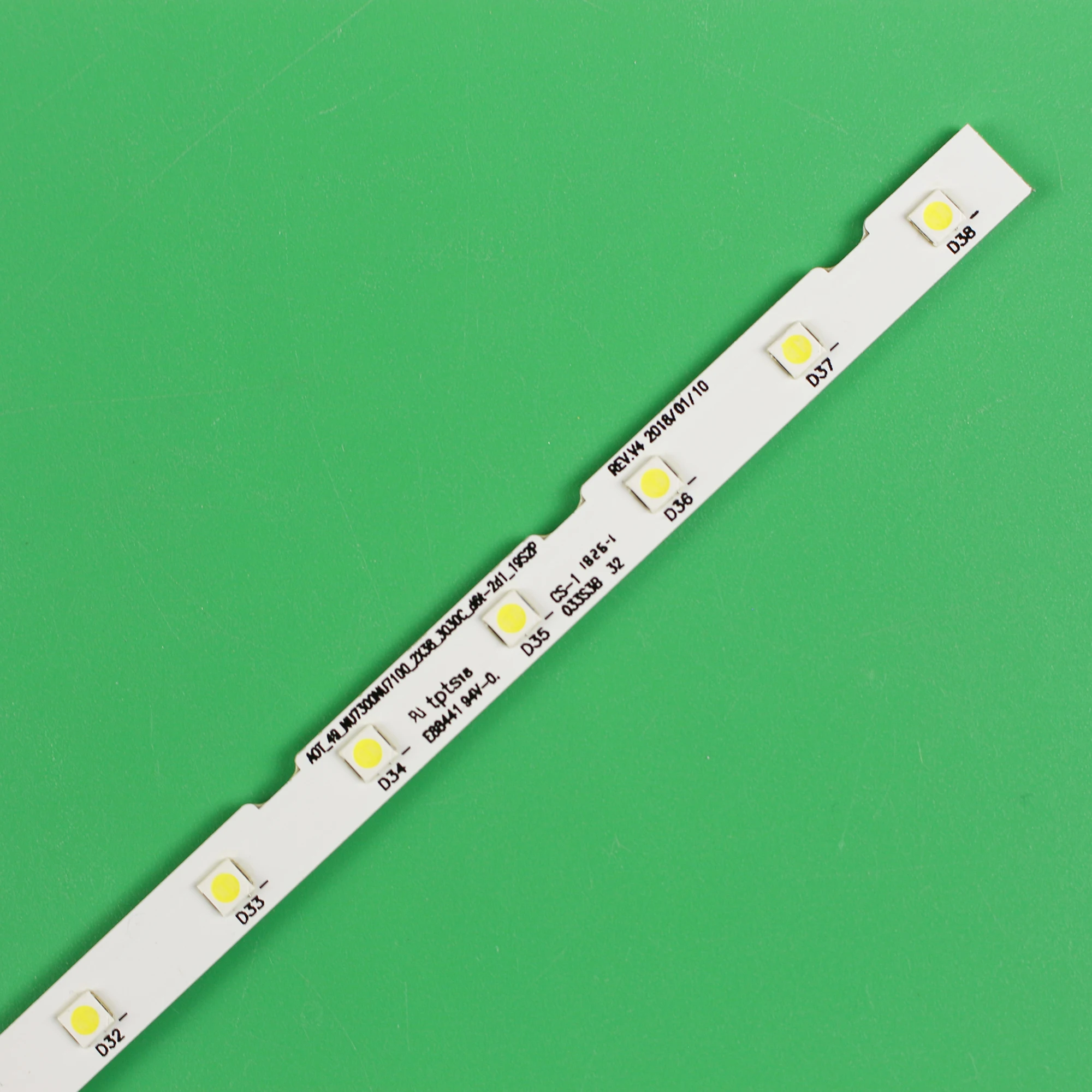 Tira de Retroiluminação Led para Samsung Ue49nu7100 49nu7300 Ua49ru7300k Bn9645953a Aot_49 _ Nu7300 _ Nu7100 Sts49081 _ 38leds 6v - Image 3