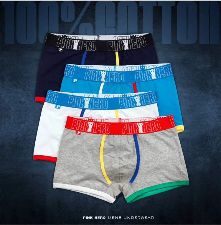 underwear men boxer  mens underwear boxers Cotton men's underwear multi-color patch Men's Boxer Pants