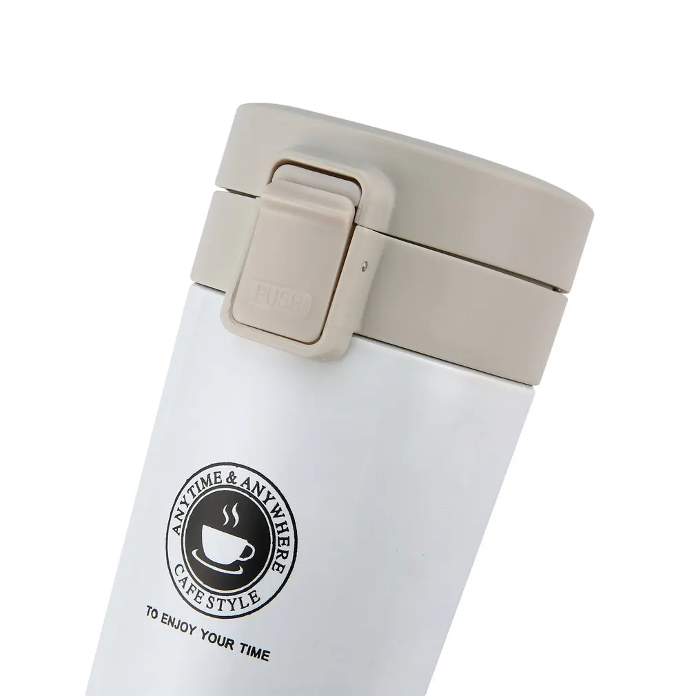 Stainless Steel Vacuum Flasks Double Wall Leak-proof Bottle Car Coffee Tea Milk Travel Mug Thermol Bottle Thermo Cup 380ml