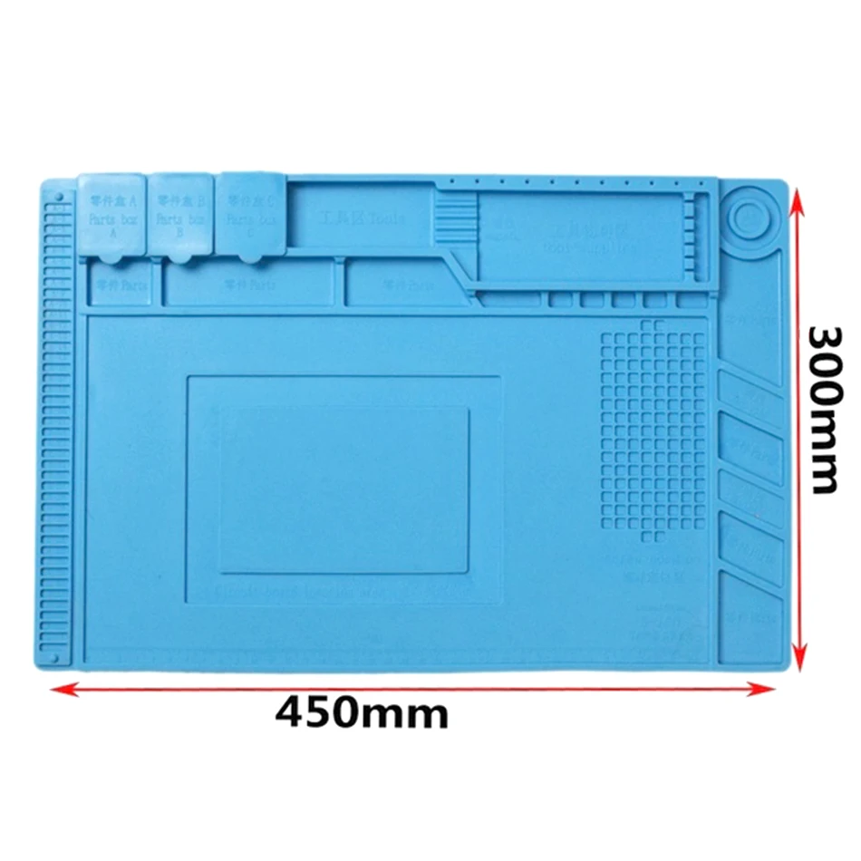 KINDLOV теплоизоляция силиконовый коврик паяльная станция Настольный коврик Магнитная платформа обслуживания для электронного ремонта телефона ручные инструменты