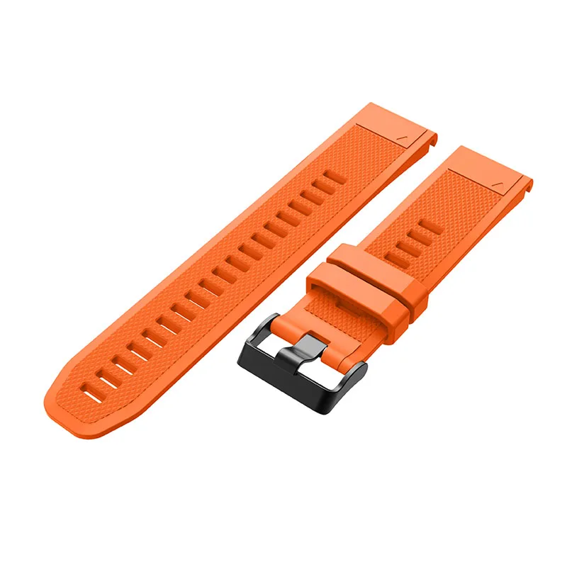 Быстросъемный ремешок из искусственной кожи для Garmin Fenix 5 forerunner 935 gps ремешок для часов Модные женские мужские Spor браслет ремешок - Цвет: Оранжевый