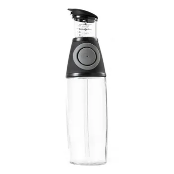 

500Ml Glass Oil Pot, Meterable, Leak-Proof, Press-Type, Sauce Bottle