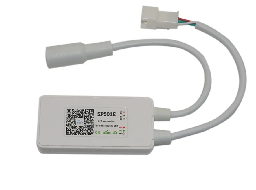 SP501E wifi светодиодный контроллер работает с Amazon Alexa для адресуемых IC полосы WS2812bB SK6812 UCS1903 DC5-24V управления 900 пикселей