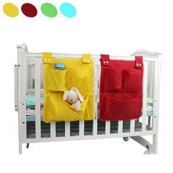 Детская кровать висячая сумка для хранения детская кровать органайзер для кроватки игрушечный карман для пеленок для новорожденных