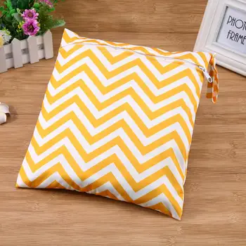 

Baby Snap-fastener Diaper Bags Printed Single Zippered Waterproof Nappy Bag