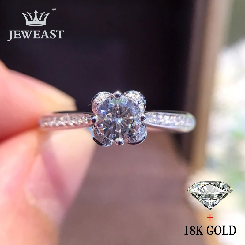 

Natural Diamond 18K Gold Pure Gold Ring Beautiful Gemstone Ring Good Upscale Trendy Classic Party Fine Jewelry Hot Sell New 2020