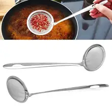 

50%HOTStainless Steel Mesh Spoon Sifter Sieve KitchenwareS1 Cooking Skimmer Strainer