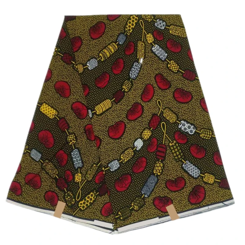 Miss.L New arrived African wax cotton fabric high quality prints wax 6 yards/pcs for Ceremony HL19S12055