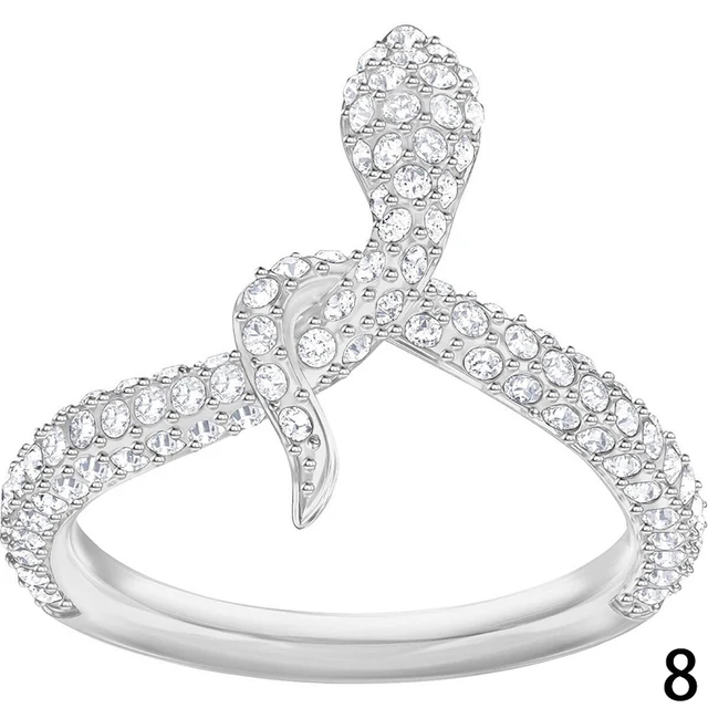 SWA Fine Fashion Ladies Jewelry LESLIE Series Snake Jewelry Set Lady Earring Necklace and Bracelet Romantic Jewelry For Women 5402446 ring 8