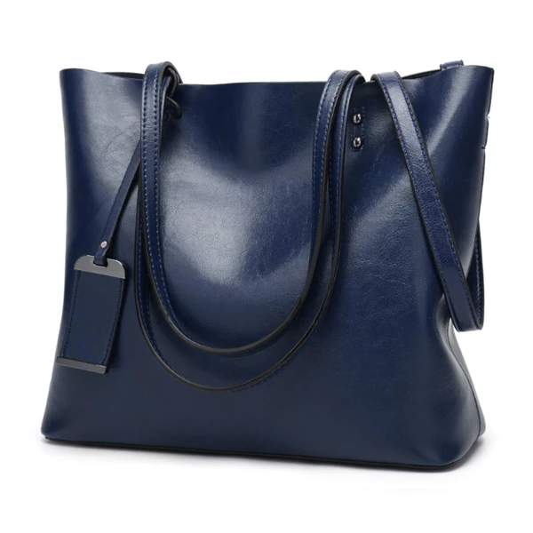 ACELURE, одноцветные сумки через плечо для женщин, мягкие Повседневные Сумки из искусственной кожи для женщин, универсальные дамские сумки с высокой вместительностью - Цвет: Blue
