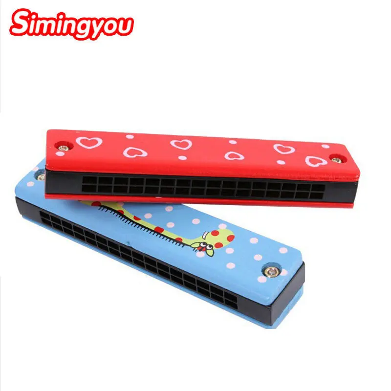 

Simingyou Baby Wood Harmonica Fun Double Row 16 Holes Musical 1Pcs Educational Toy D10-Q-39 Dropshipping (Random)