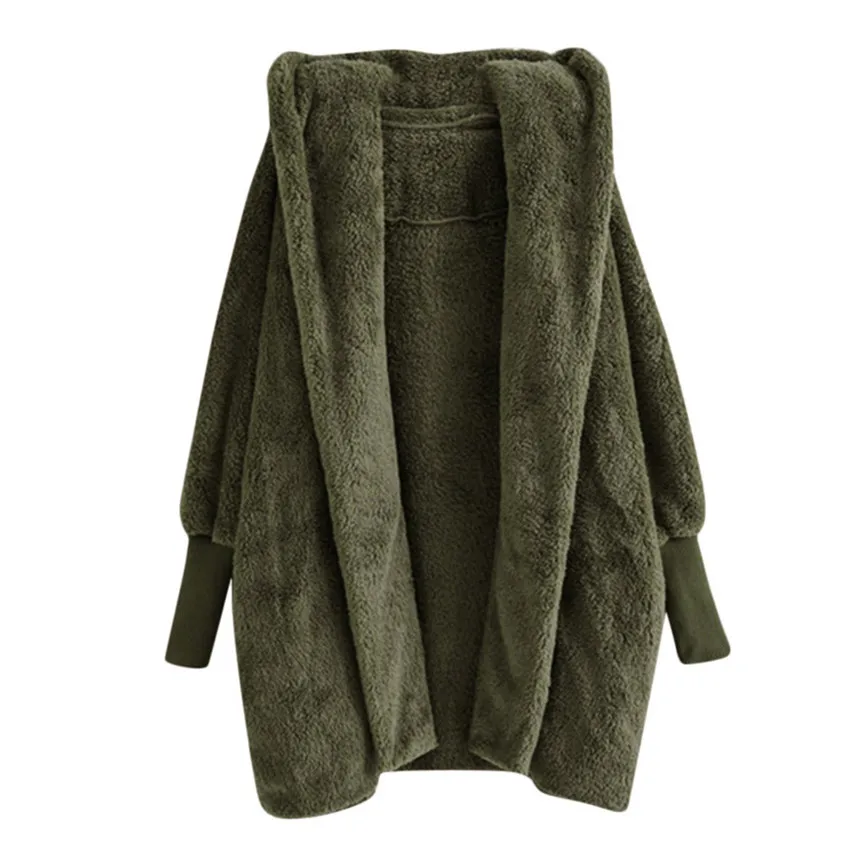 Зимнее женское теплое пальто с капюшоном, Женское пальто из искусственного меха размера плюс, осеннее и зимнее пальто, модное однотонное Женское пальто на пуговицах 40