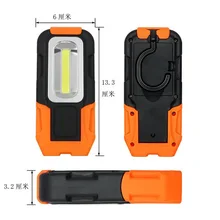 Прямая с фабрики 3 Вт cob магнит Автомобильная аварийная инспекционная лампа 3 секции AAA батарея Многофункциональный рабочий свет