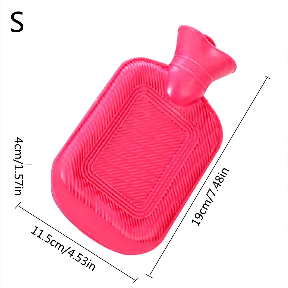 New Thick Hot Water Bottle Portable Anti-scalding Rubber Injection Water Warm Bag Girls Pocket Hand Feet Hot Water Bag