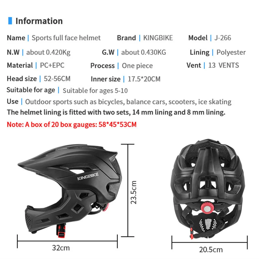 Kingbike дышащий Детский велосипедный шлем ПВХ+ EPS Сверхлегкий Детский велосипедный шлем безопасный Детский велосипедный шлем