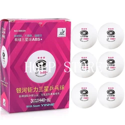 YINHE 3-Star H40+ Table Tennis Balls (3 Star, New Material 3-Star Seamed ABS Balls) Plastic Poly Ping Pong Balls