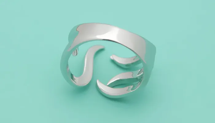 Совершенно новое серебряное кольцо в виде цветка Женское ширина 6 мм|rings canada|ring