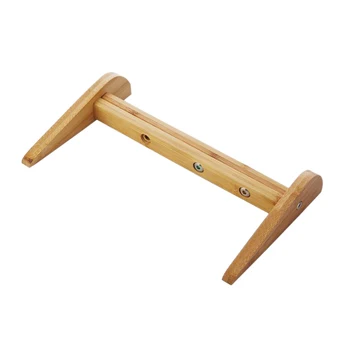 

HOT-Simple Wooden Notebook Stand Office Accessories Adjustable Bracket Creative Desktop Pad Increased Cooling Base Shelf