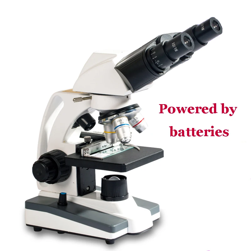 

Microscope 40X-2000X/5000X Binocular Biological Compound Microscopes WF 10X/25X Double LED Lab with Mechanical Stage,Pounch Bag