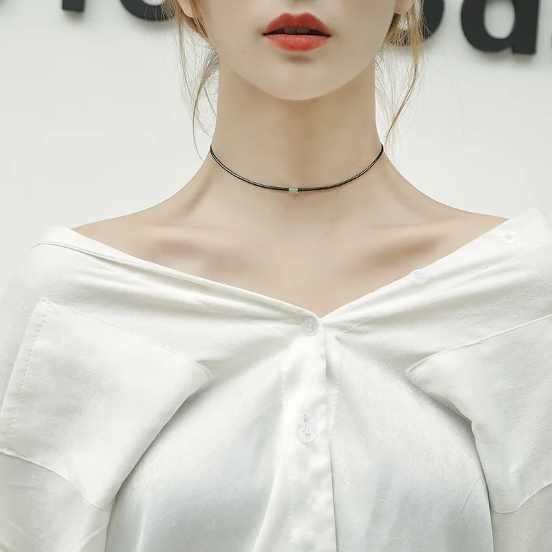 1 шт./) модные трендовые сексуальные Полые Цветы подвеска в виде капли воды Чокеры ожерелье воротник ювелирные изделия для женщин