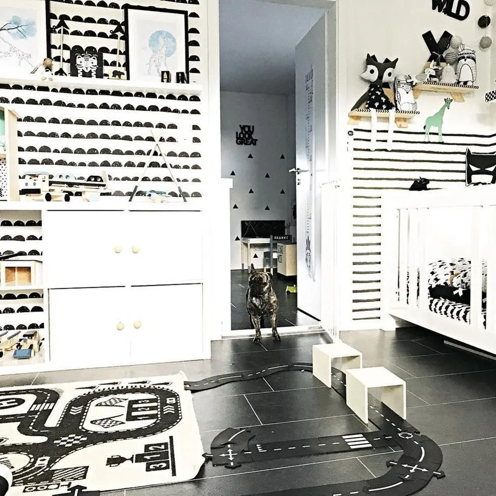 Детский коврик EVA Adventure Road Play, коврики, ковры, одеяло для ползания, напольный ковер, украшение детской комнаты, INS, детские подарки