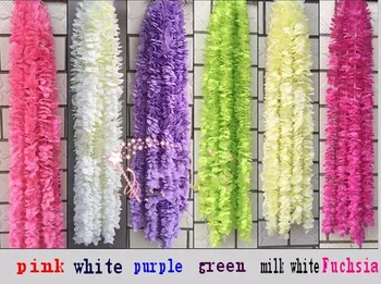 

2 M long Artificial White cattleya orchids strings wedding silk flower floral arrangement wedding props wholesale 100pcs /lot