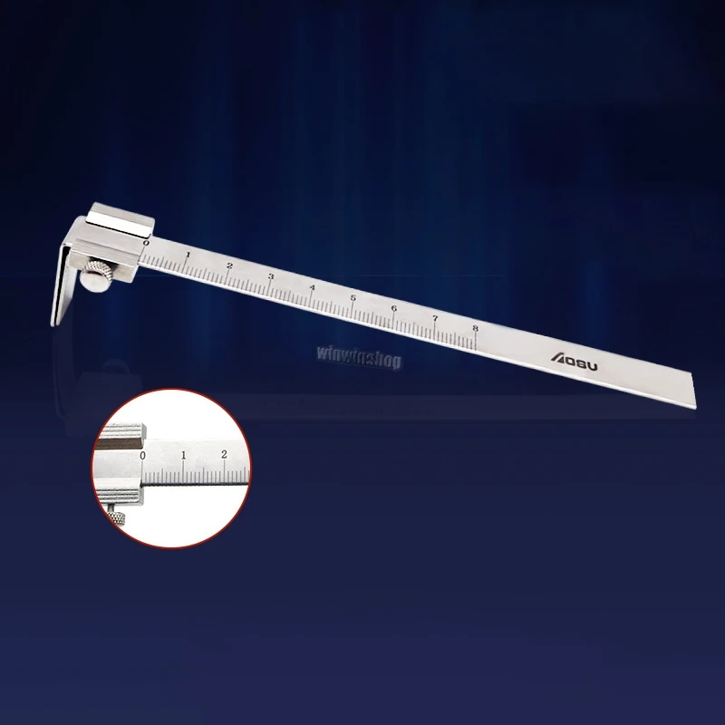 

Teeth stainless steel orthodontic straightedge teeth vertical distance caliper measuring ruler caliper measuring ruler