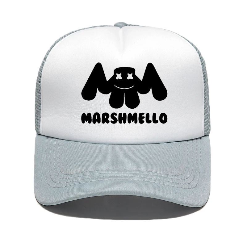 Новая мода Marshmello Ghost Hand бейсболка панк-рок группа хип-хоп Женская Мужская Snapback шляпа летняя дышащая сетчатая шляпа - Цвет: color5