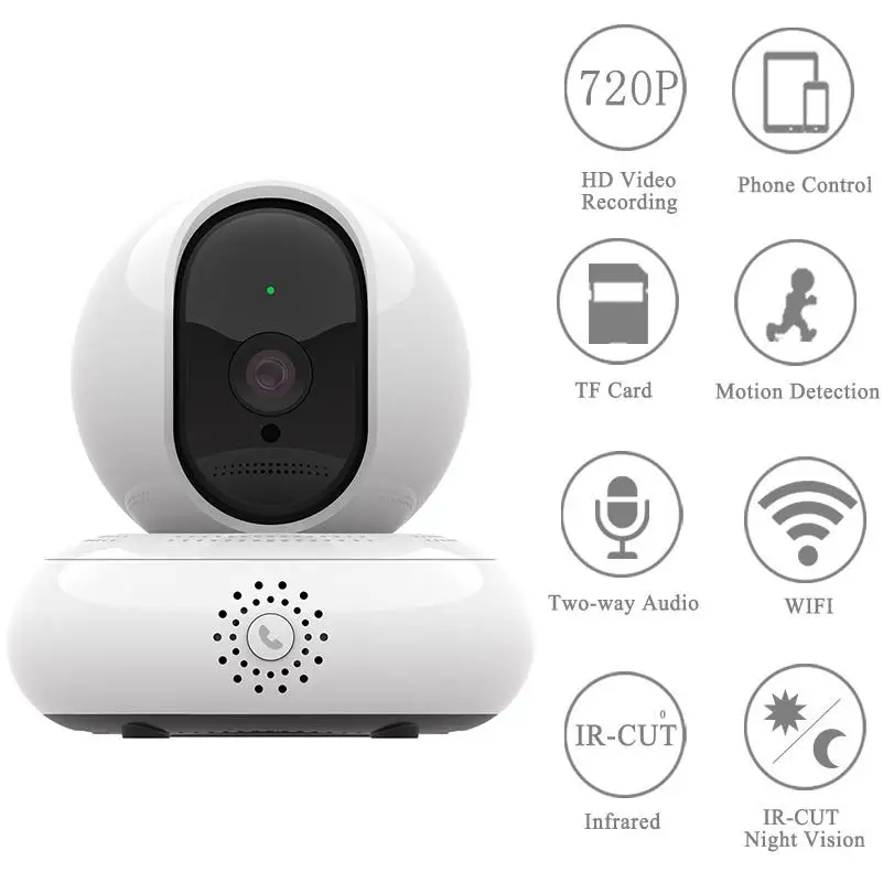 HD 1080P Мини Беспроводная ip-камера интеллектуальная автоматическая камера ночного видения Домашняя безопасность CCTV сетевая камера с WiFi монитор для детей