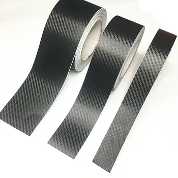 

Car Door Sill Protector Bumper Protector Carbon Fiber Car Wrap Film 3D Automotive Wrap Film Self-Adhesive Anti-Collision