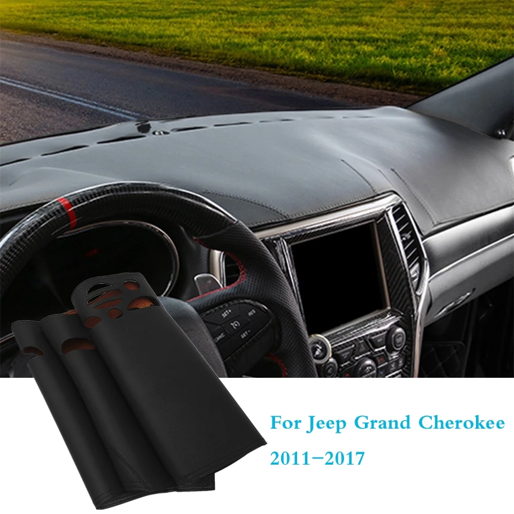 Для Jeep Grand Cherokee 2011- автомобильный коврик для приборной панели автомобиля Накладка для приборной панели авто нескользящий коврик для защиты от солнца