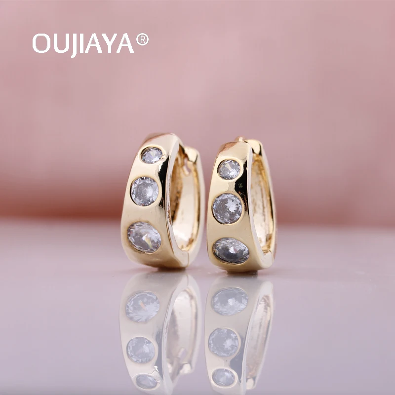 

OUJIAYA Luxury Simplicity silver Drop Earrings big Women Fine Wedding Fashion Jewelry Round Green Natural Zircon Earrings A170