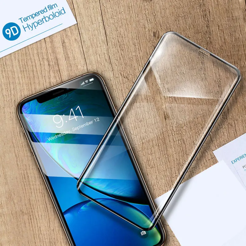 For iPhone 11 Pro Защита экрана для iPhone 6 6s 7 8 Plus X 9D стекло для iPhone XR X XS MAX 7 8 Защита экрана защитное стекло - Цвет: For iPhone 11 Pro