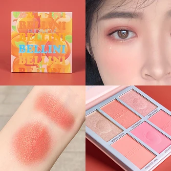 

Face Blusher Powder Palette Peach Blush Palette Highlight Blush Nose Shadow Silhouette Brighten Eye Shadow Repair Palette TSLM1