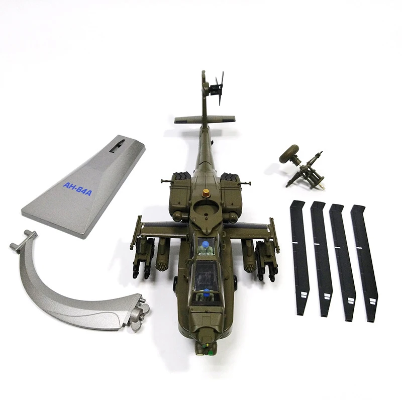 1/72 масштаб сплав вертолет охотничья AH-64 самолет армии США Apache Fighter детские игрушки Детский подарок для коллекции
