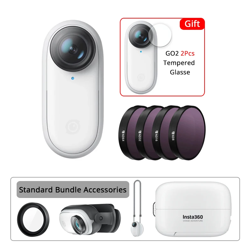 Insta360 GO 2 32G 64GB Small Action Camera Mini Sport Vlog Video Camera Insta360 Go 2 32G 64G Camera Go2 For IPhone and Android 