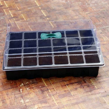 

24 Grow Trays with Humidity e and Cell Insert - Mini Propagator for Seed Starting and Gg Healthy Plants