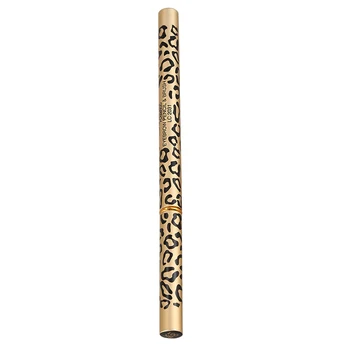 

1pc Waterproof Long Lasting Leopard Eyeliner Eyebrow Pencil Comestic Makeup With Brush Black