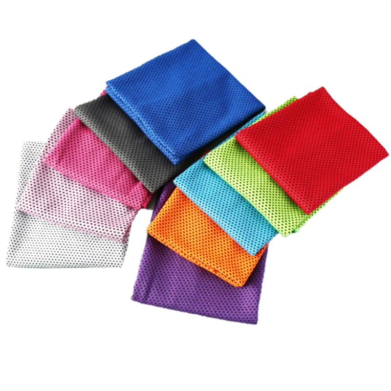 Summer Cold Feeling Towel Nylon Cooling Quick Cooling Exercise Towel Sweat Absorption Ice Silk Cold Fitness