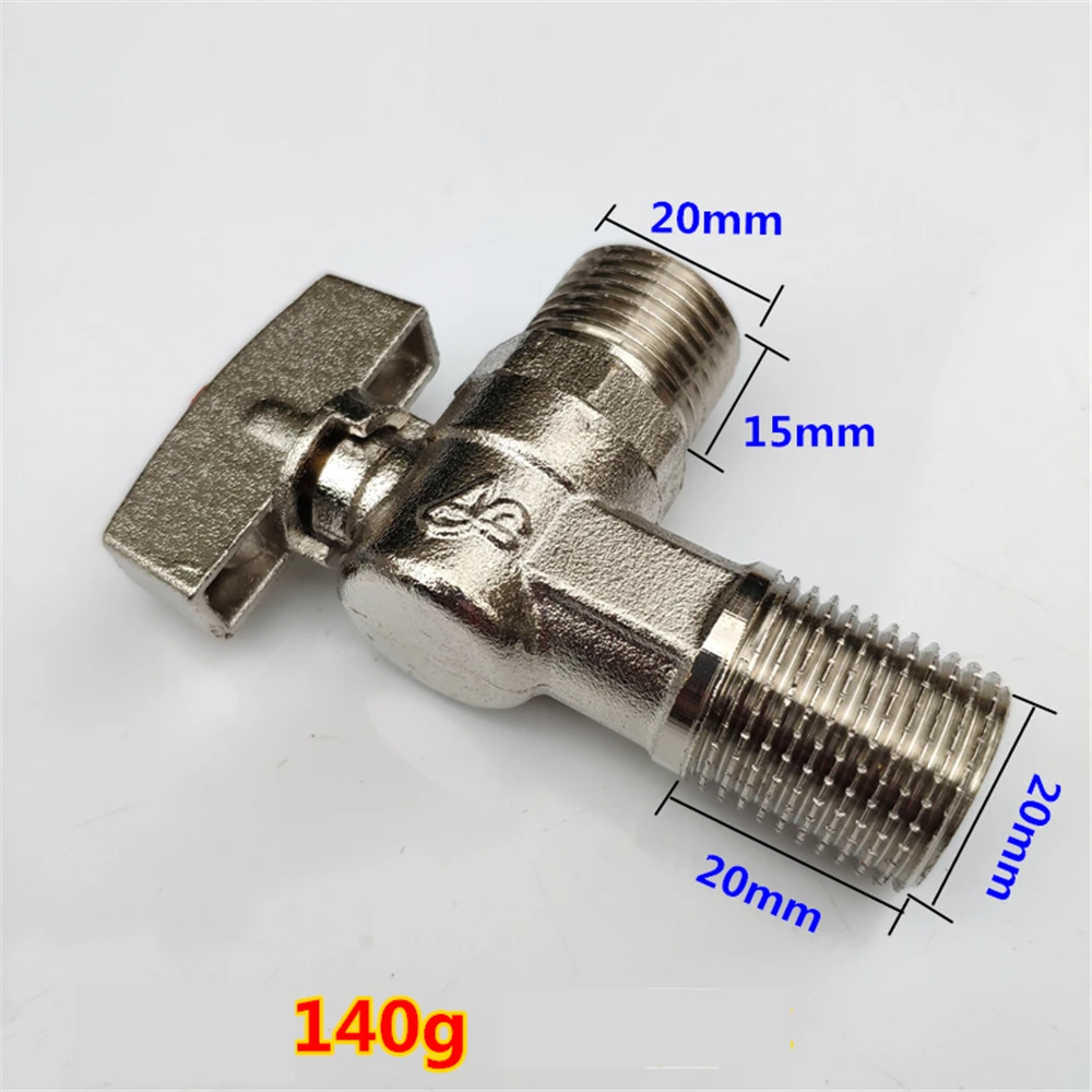 4 Points Full Copper Large Flow Ball Core Angle Valve Gas Water Heater Cold And Hot Water Full Open Diameter Triangle Valve