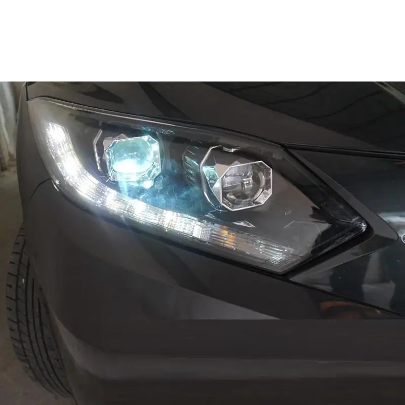 Drl Luces Para Авто Стайлинг Cob фары в сборе Светодиодные аксессуары Автомобильные фары 15 16 для Honda Vezel