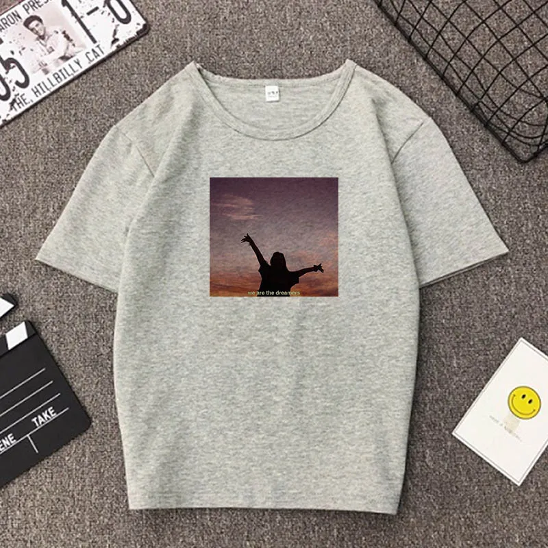 Grey01 Женские рубашки с принтом, женская футболка, Harajuku, хип-хоп футболка, женская мода, топы, одежда, Ретро стиль, Прямая поставка, одежда с рукавом - Цвет: Grey01