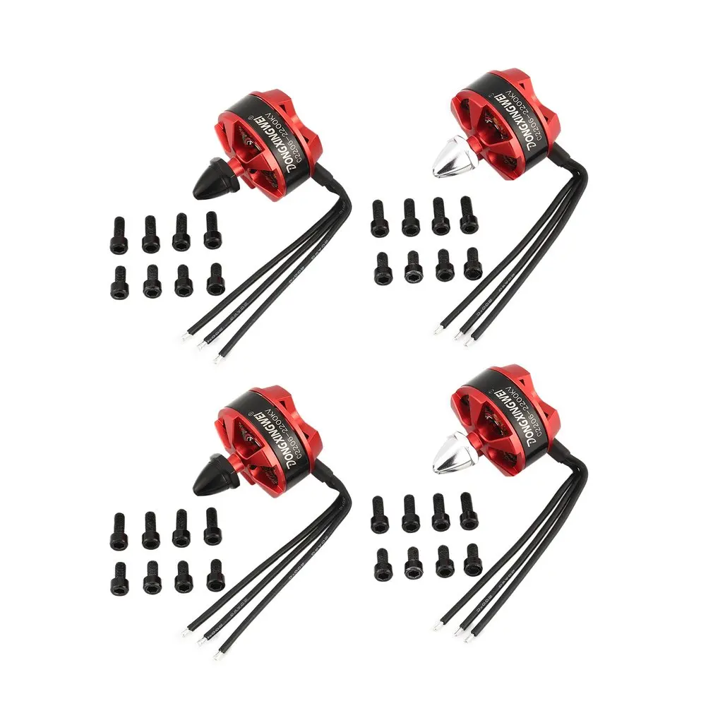 

4Pcs DXW RC Drone Motor Brushless Motor 2-4S CW/CCW 5mm Motor QAV250 Motor for RC Racing Drone Helicopter Quadcopter Propeller