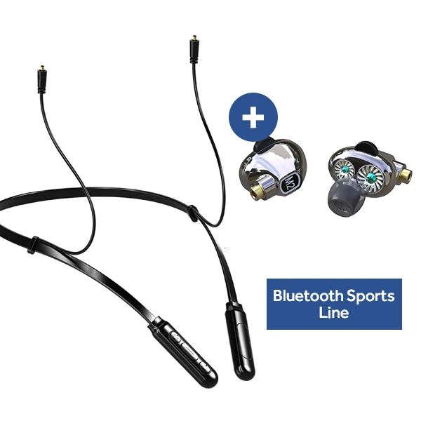 Pewter -Bluetooth Ubeamer BT 5,0 Bluetooth наушники двойной динамический круг сменный провод True 4D для спорта и музыки - Цвет: Pewter -Bluetooth