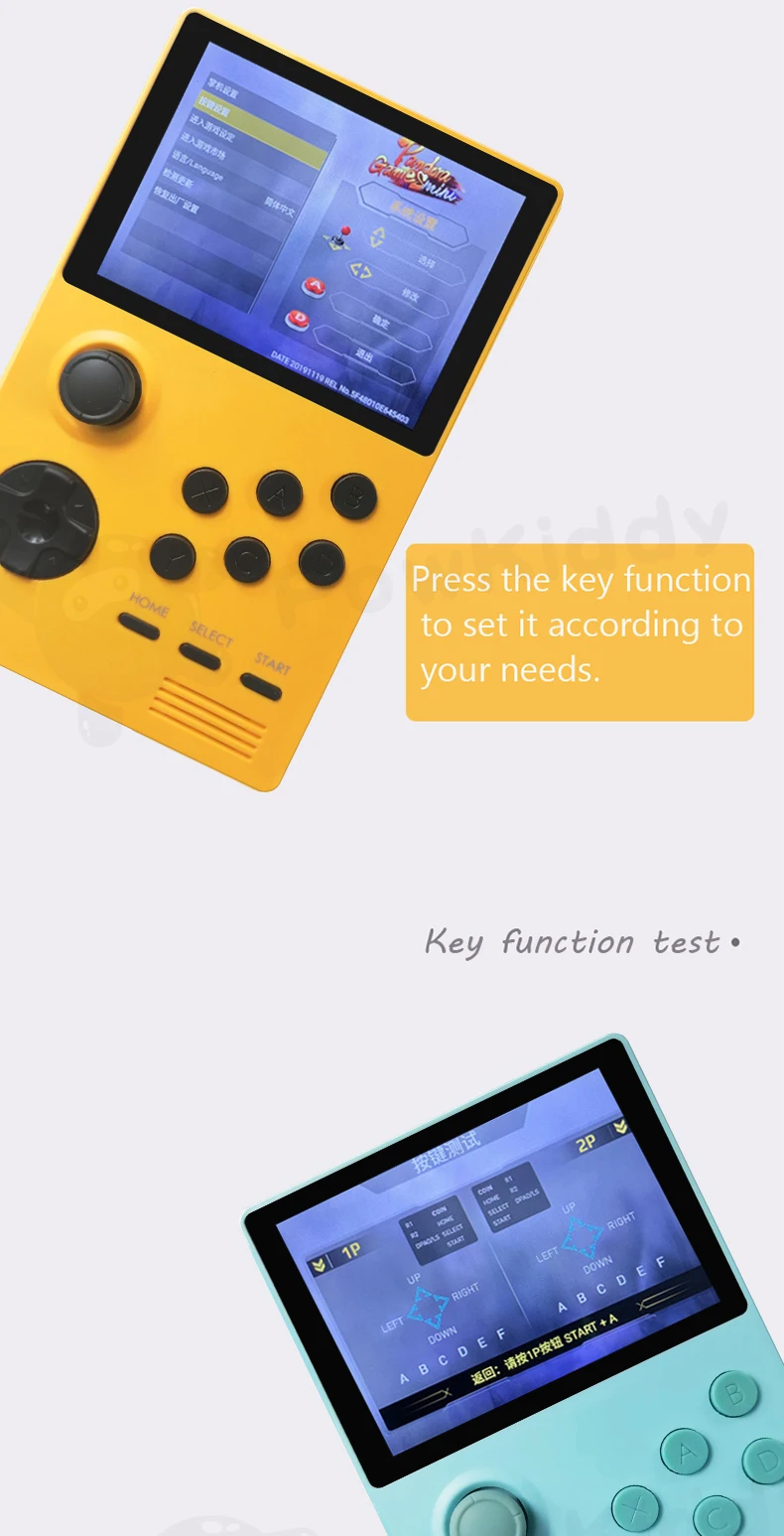 POWKIDDY A19 Pandora's Box Android supretro handheld game console IPS screen built-in 3000+games 30 3D new games WiFi download