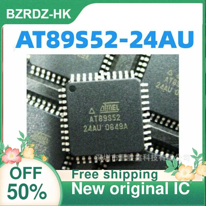2-10PCS/lot AT89S52 AT89S52-24AU    New original IC