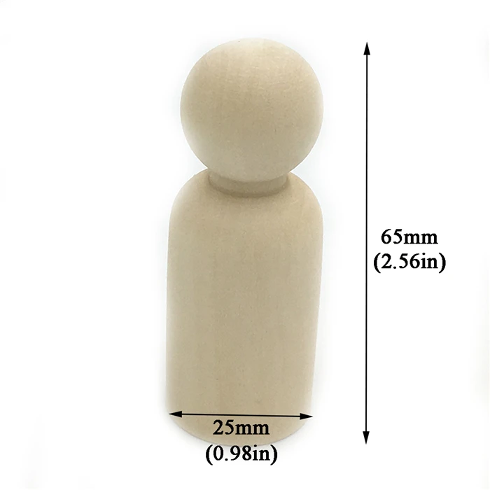 65MM-boy 1 шт., креативная игрушка, деревянные люди, ручная роспись, куклы, ремесла, граффити, дровосек, твердые, разные размеры, для детей - Цвет: 65MM-boy